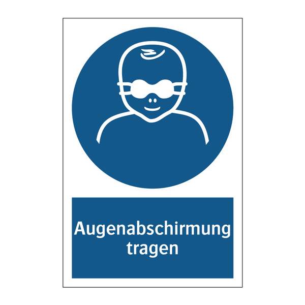 Augenabschirmung tragen