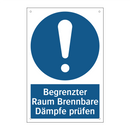 Begrenzter Raum Brennbare Dämpfe prüfen