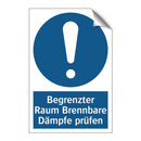 Begrenzter Raum Brennbare Dämpfe prüfen