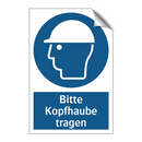 Bitte Kopfhaube tragen