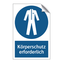 Körperschutz erforderlich