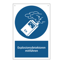 Explosionsdetektoren mitführen