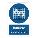 Barriere überprüfen