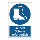 Saubere Schuhe erforderlich
