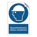 Baustellenbereich Helme erforderlich