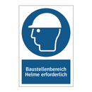 Baustellenbereich Helme erforderlich