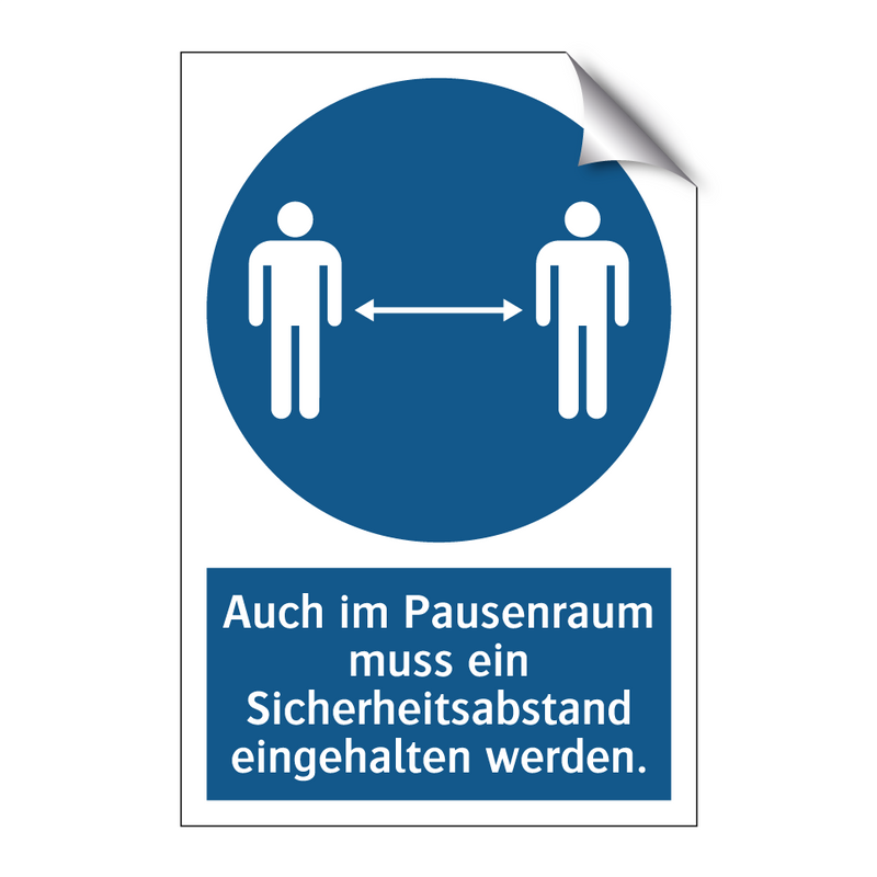 Auch im Pausenraum muss ein Sicherheitsabstand eingehalten werden.
