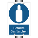 Gefüllte Gasflaschen