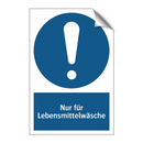 Nur für Lebensmittelwäsche