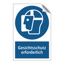 Gesichtsschutz erforderlich