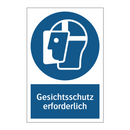 Gesichtsschutz erforderlich
