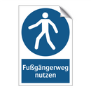 Fußgängerweg nutzen