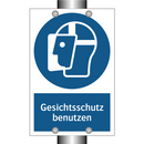 Gesichtsschutz benutzen