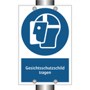 Gesichtsschutzschild tragen