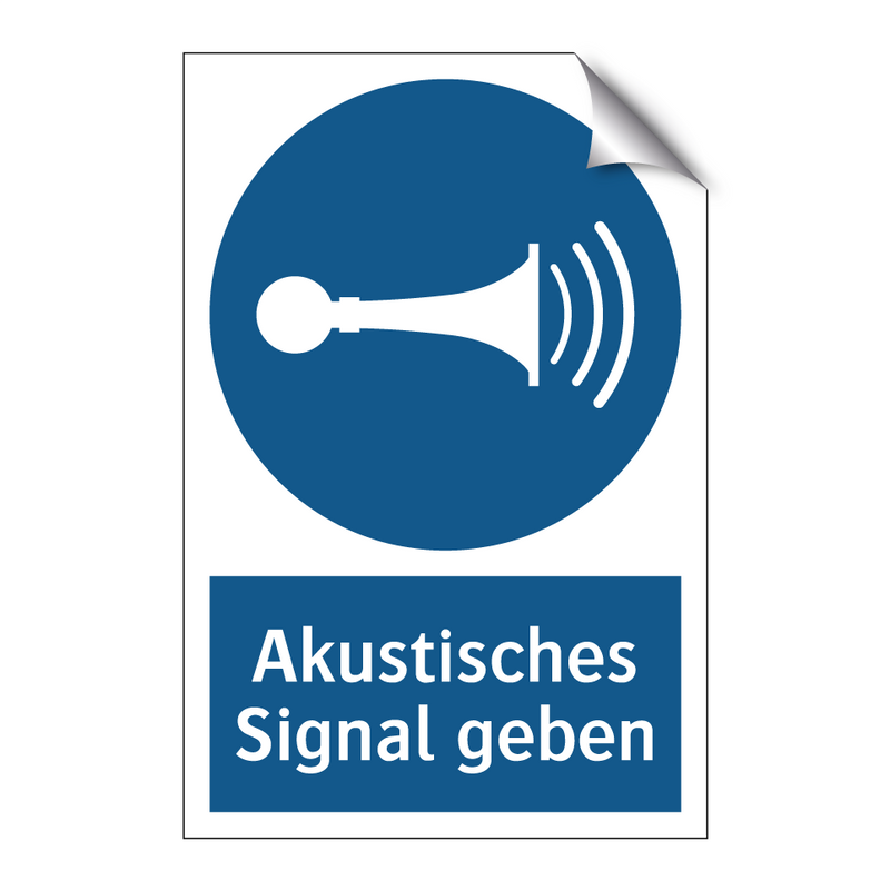 Akustisches Signal geben