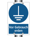 Vor Gebrauch erden