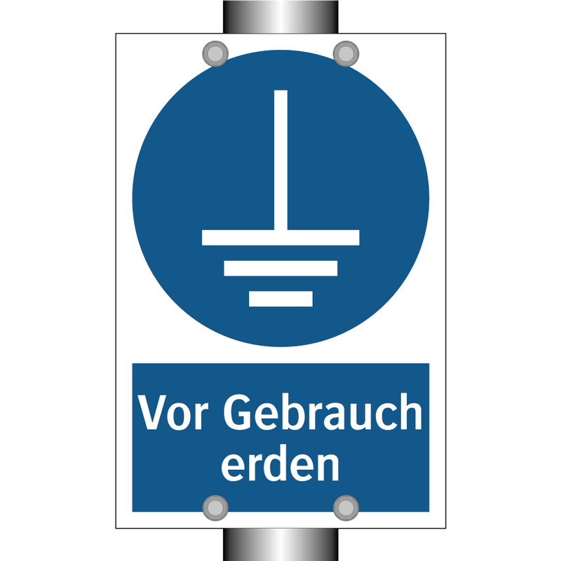 Vor Gebrauch erden