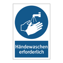 Händewaschen erforderlich