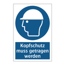 Kopfschutz muss getragen werden