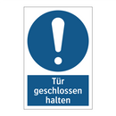 Tür geschlossen halten