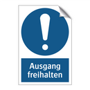 Ausgang freihalten