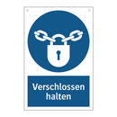 Verschlossen halten