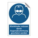 Kleinkinder müssen durch Augenabschirmung geschützt werden