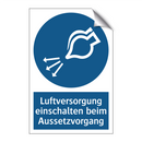 Luftversorgung einschalten beim Aussetzvorgang