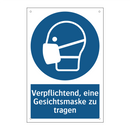 Verpflichtend, eine Gesichtsmaske zu tragen