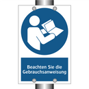 Beachten Sie die Gebrauchsanweisung