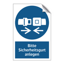 Bitte Sicherheitsgurt anlegen