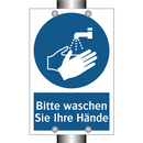 Bitte waschen Sie Ihre Hände