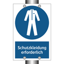 Schutzkleidung erforderlich