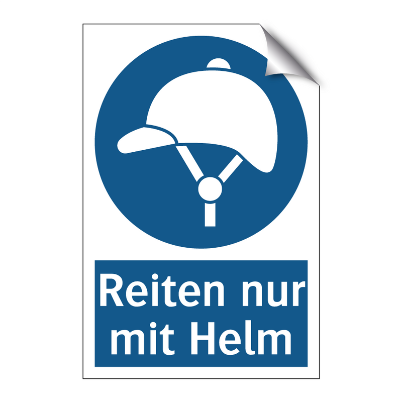 Reiten nur mit Helm