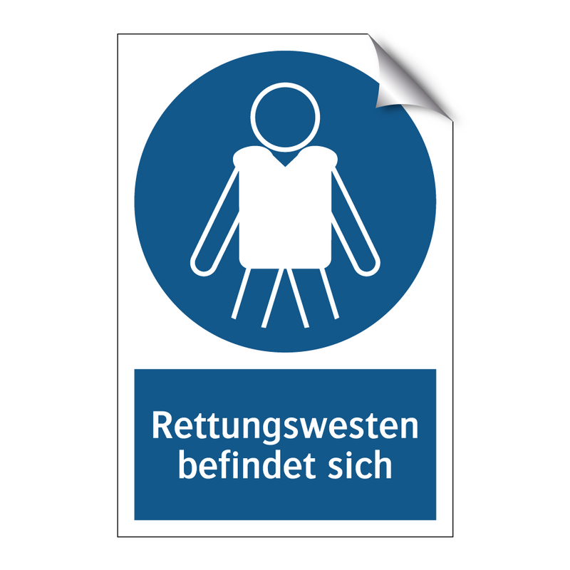 Rettungswesten befindet sich