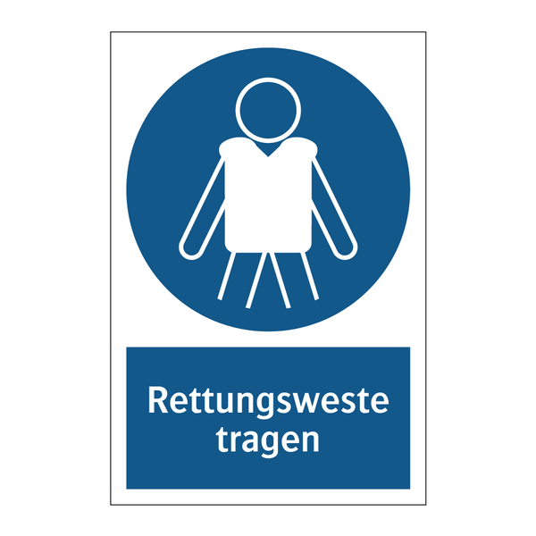 Rettungsweste tragen