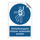 Sicherheitsgurte müssen verwendet werden