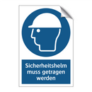 Sicherheitshelm muss getragen werden