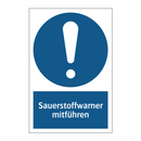 Sauerstoffwarner mitführen