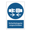 Sicherheitsgurte vorgeschrieben
