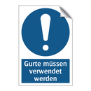 Gurte müssen verwendet werden