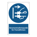Stromentnahmepunkt für Fremdfirmen