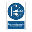 Stromentnahmepunkt für Fremdfirmen