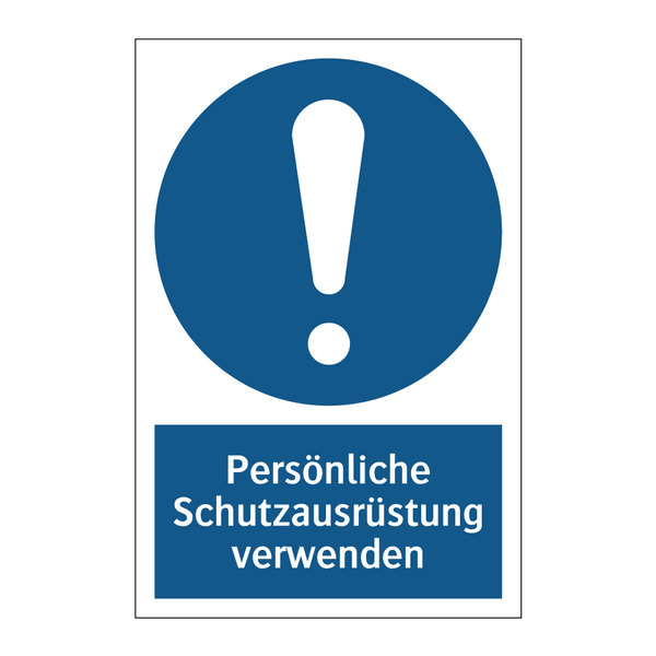 Persönliche Schutzausrüstung verwenden