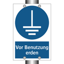 Vor Benutzung erden