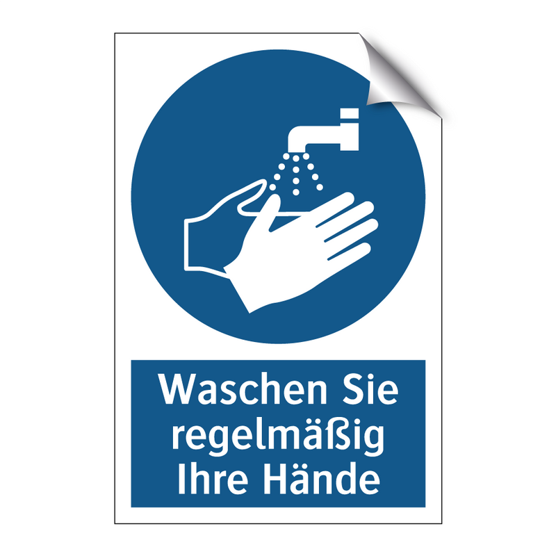 Waschen Sie regelmäßig Ihre Hände