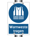 Warnweste tragen