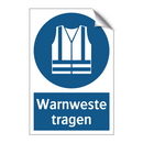 Warnweste tragen