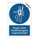 Tragen eines Sicherheitsgurts vorgeschrieben