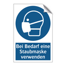 Bei Bedarf eine Staubmaske verwenden